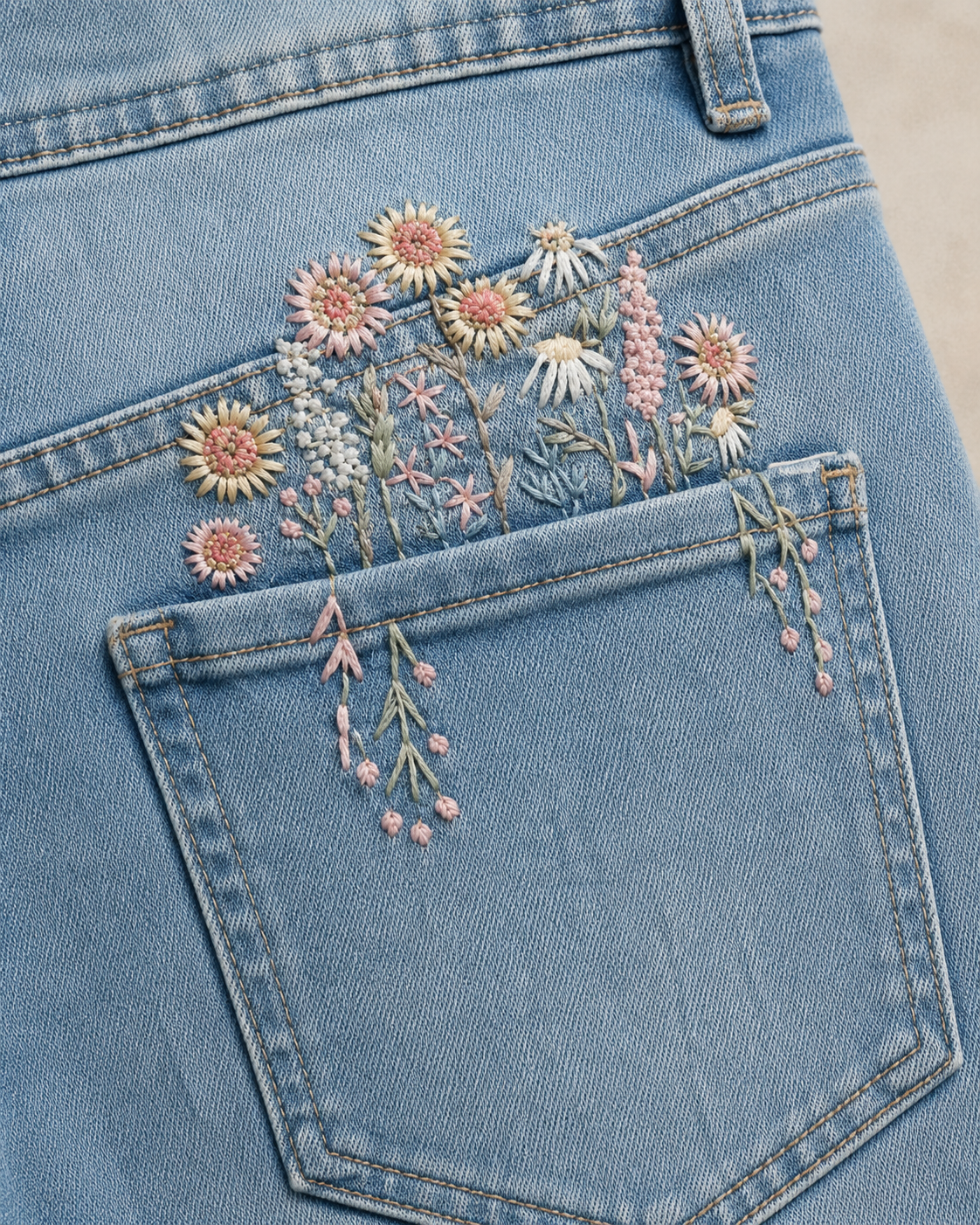 Embroidered shorts