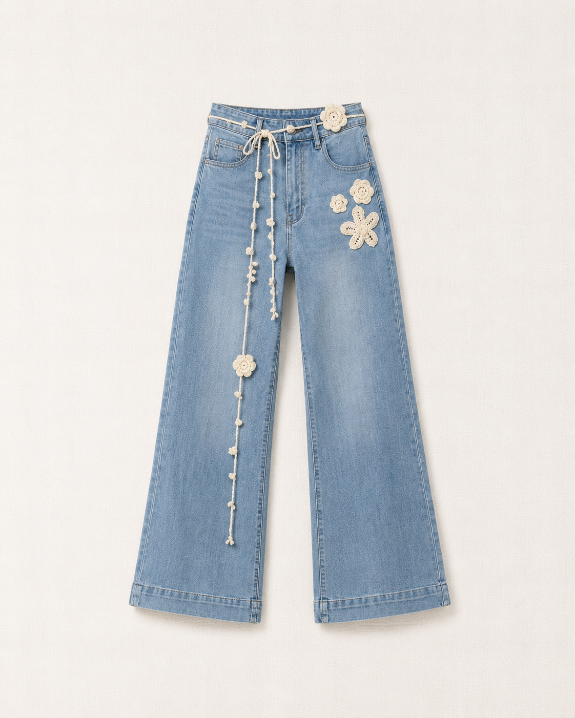 Embroidered heart pocket